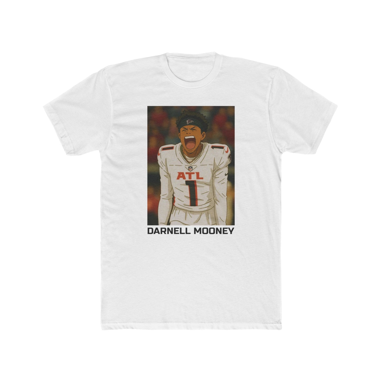 Anime Football 'Darnell Mooney' Cotton Crew Tee