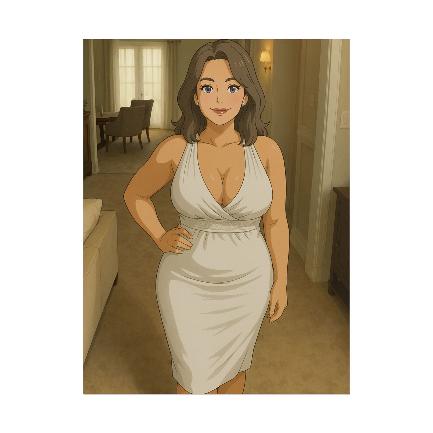 Loco Fits Anime Girls 'Come in for Dinner' Poster