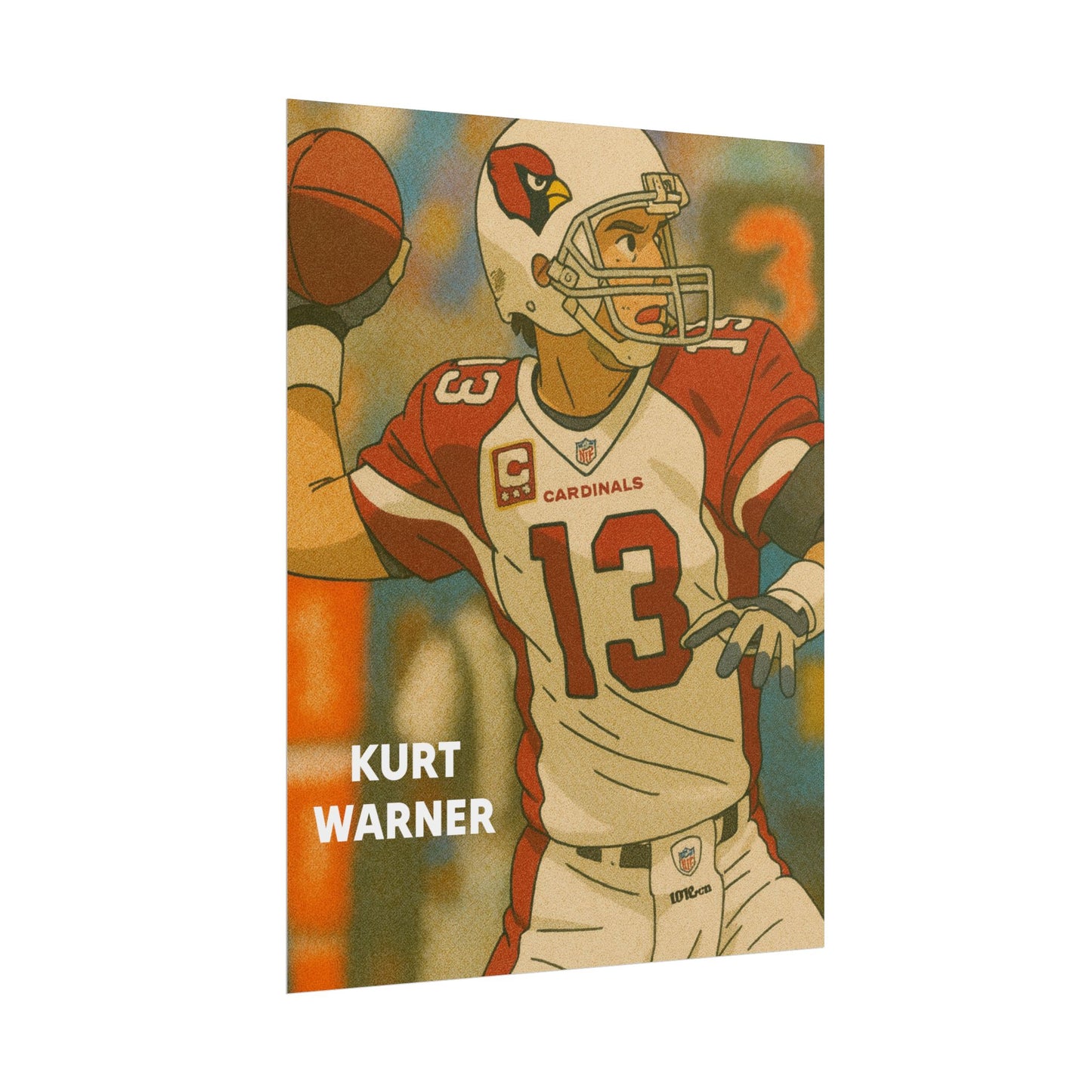 Loco Fits Anime Football 'Kurt Warner' Poster