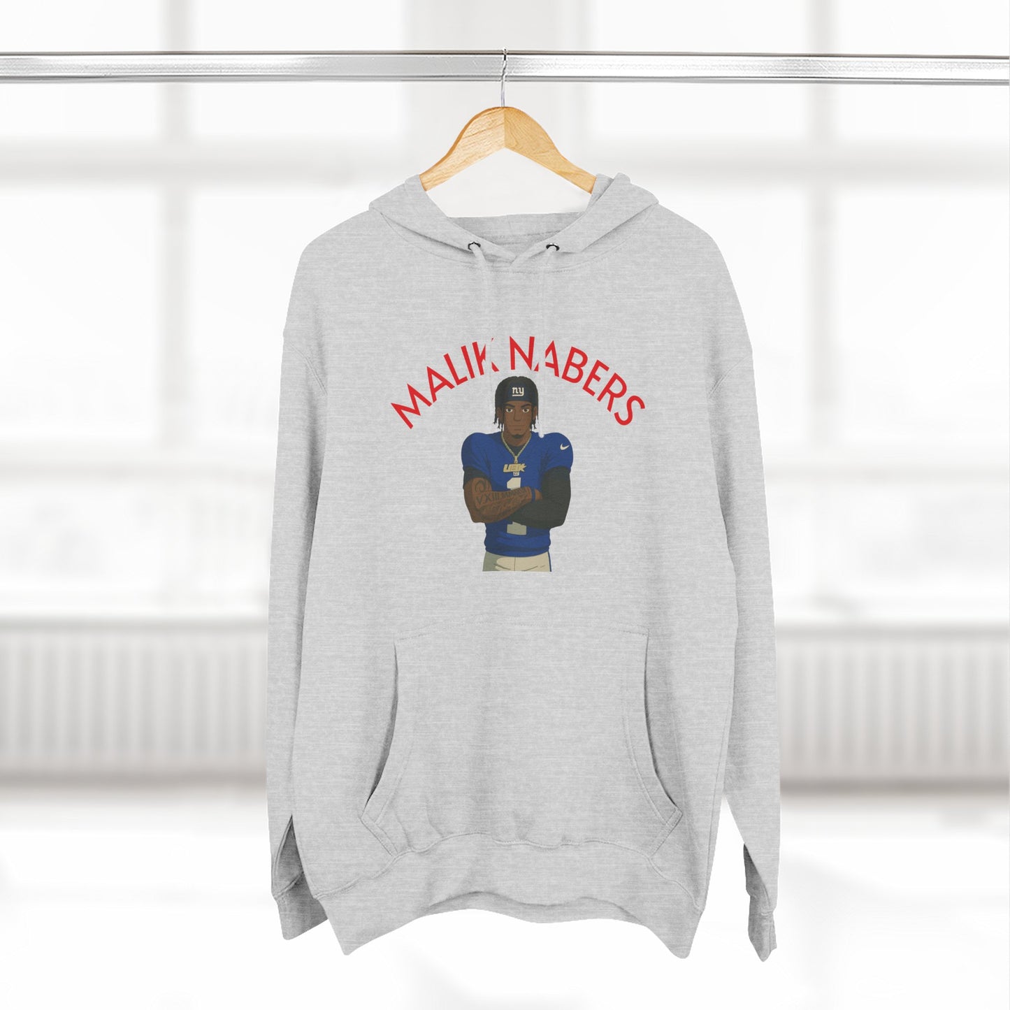 Loco Fits Anime Football 'Malik Nabers' Fleece Hoodie