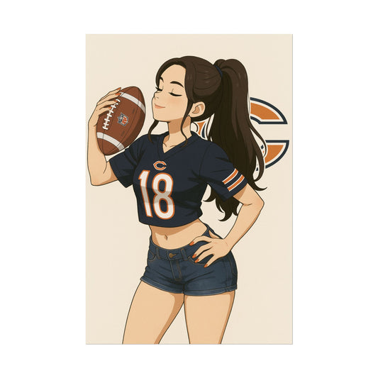 Loco Fits Anime Girls 'Bears Girl 5' Poster