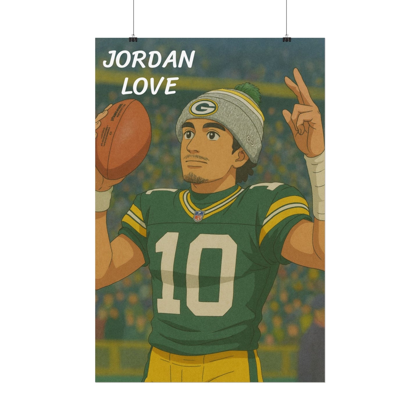 Loco Fits Anime Football 'Jordan Love' V2 Poster