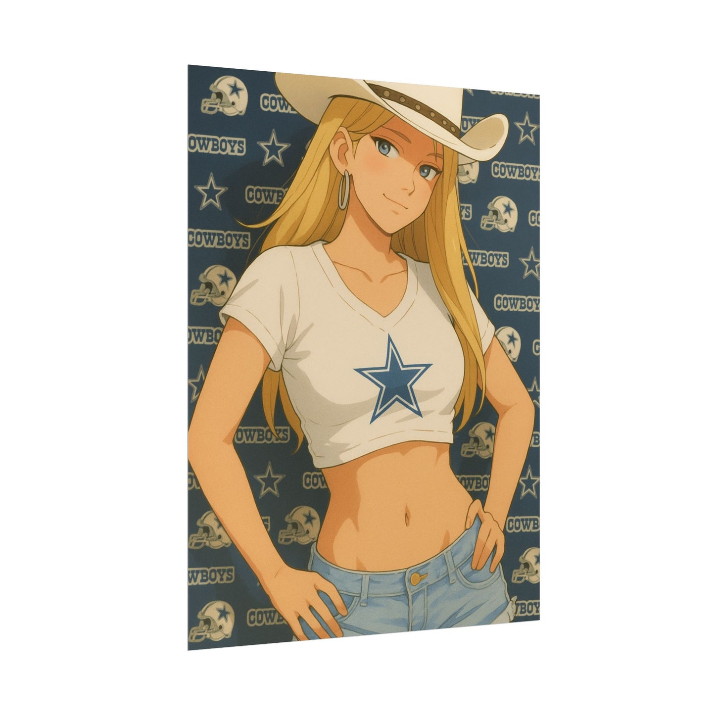 Loco Fits Anime Girls 'Cowboys Cowgirl' Poster