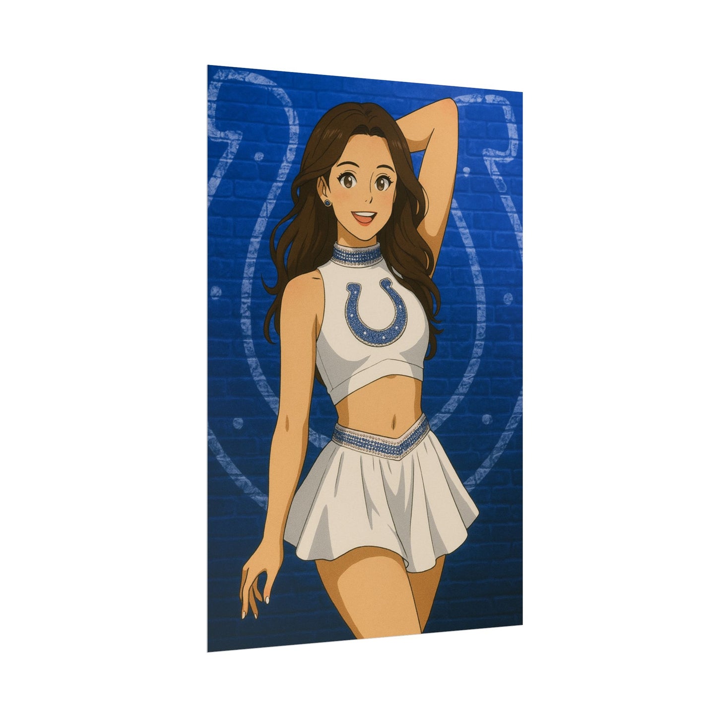 Loco Fits Anime Girls 'Colts Cheerleader 1' Poster