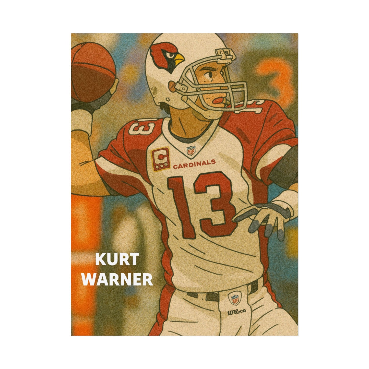 Loco Fits Anime Football 'Kurt Warner' Poster