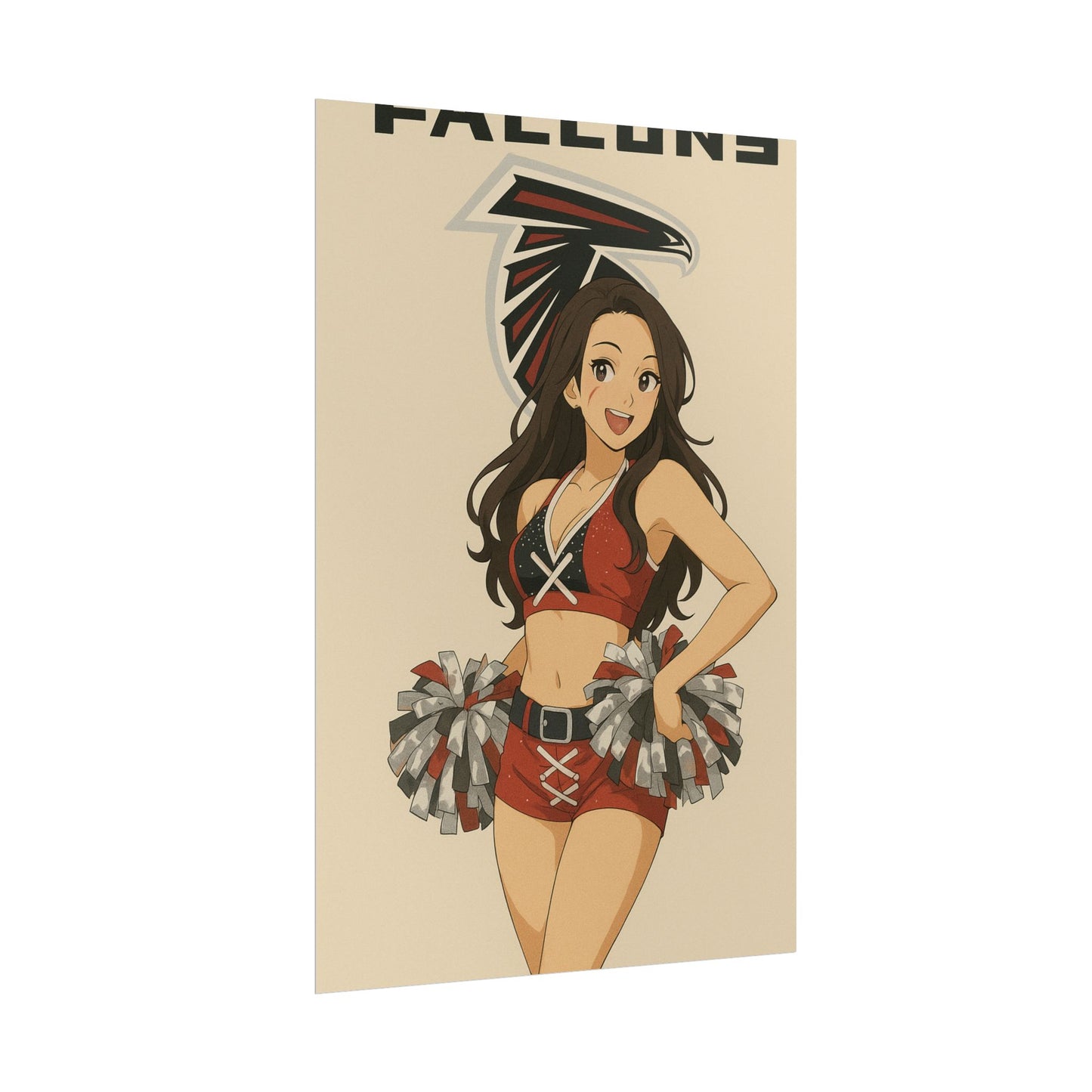Loco Fits Anime Girls 'Falcons Cheerleader 2' Poster