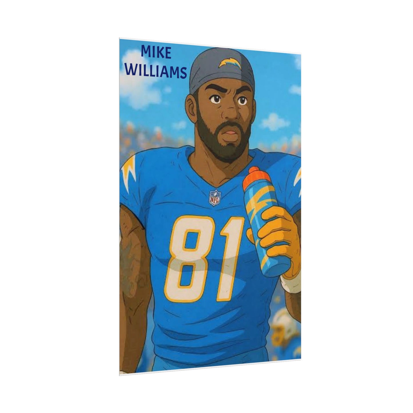Loco Fits Anime Football 'Mike Williams' Poster