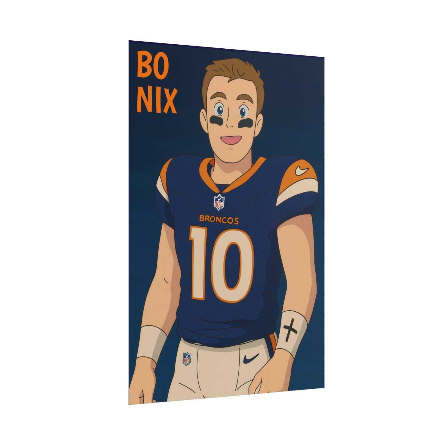 Loco Fits Anime Football 'Bo Nix' Poster