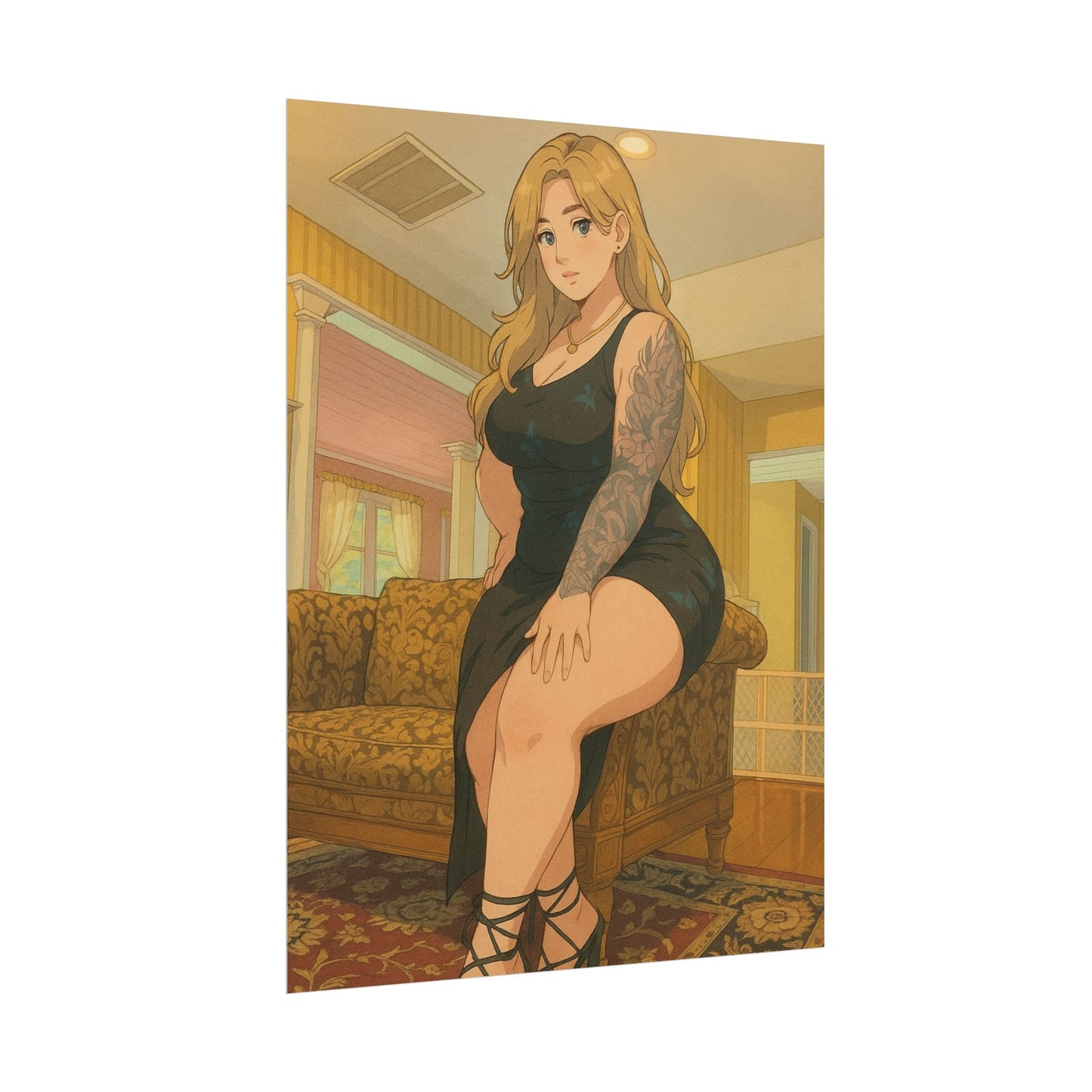 Loco Fits Anime Girls 'Little Black Dress' Poster