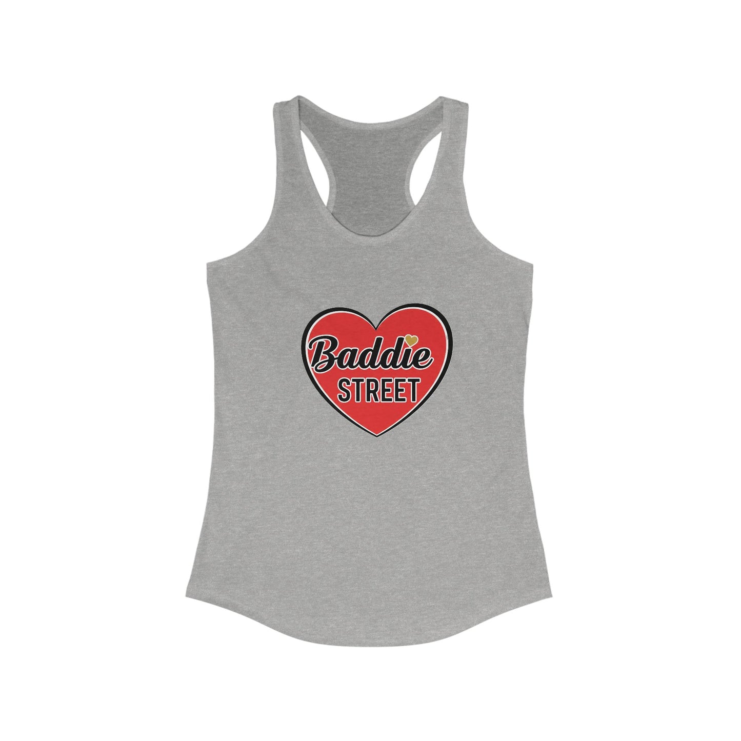 "Baddie Street" Red Heart Woman's Racerback Tank Top