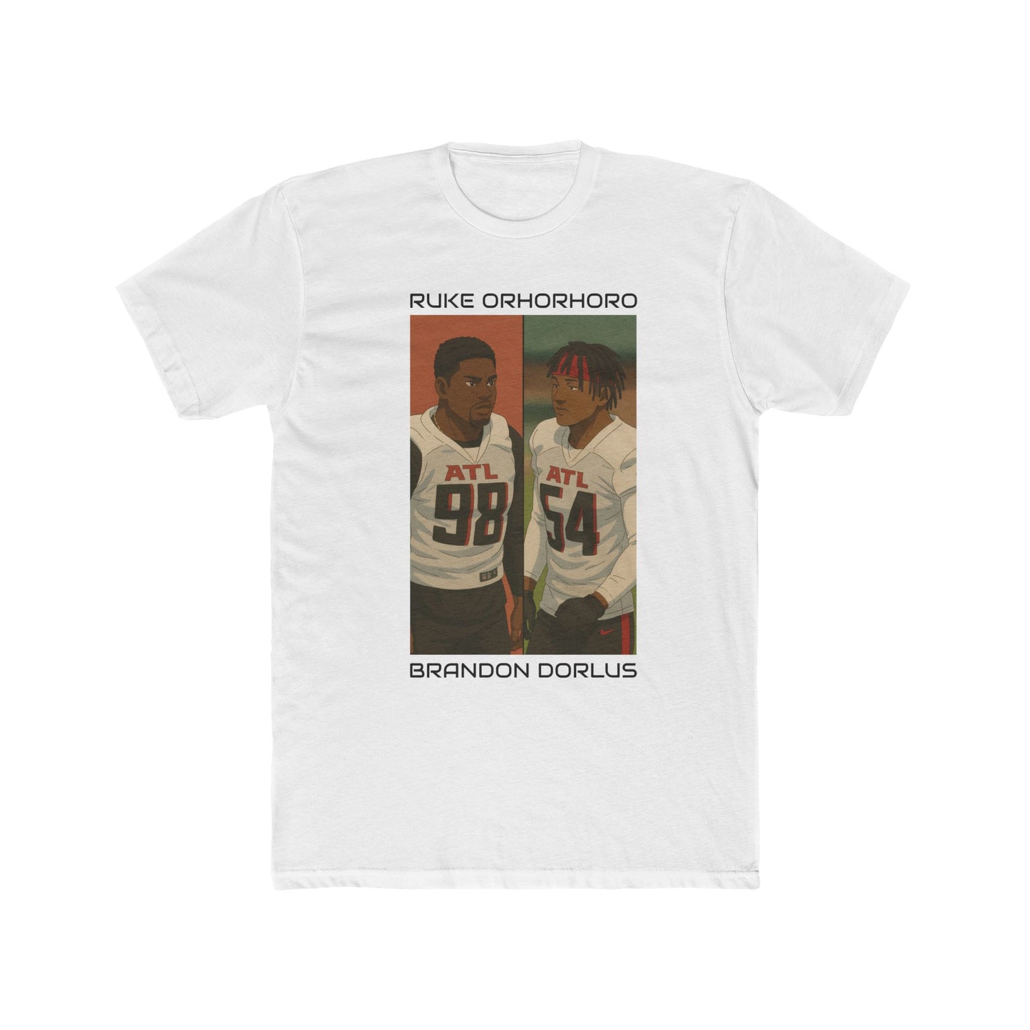 Anime Football 'Ruke Orhorhoro Brandon Dorlus' Cotton Crew Tee