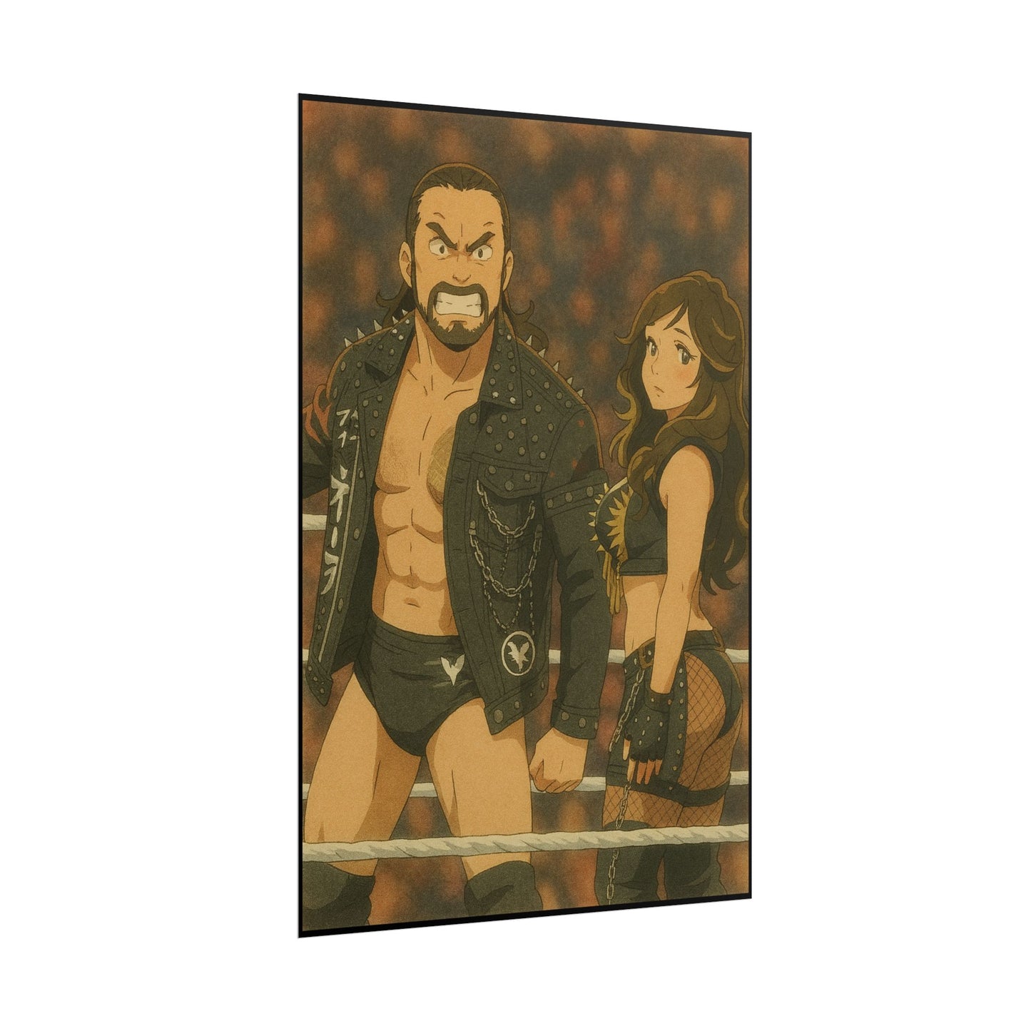 Loco Fits Anime Wrestling 'Kross & Scarlett' Poster