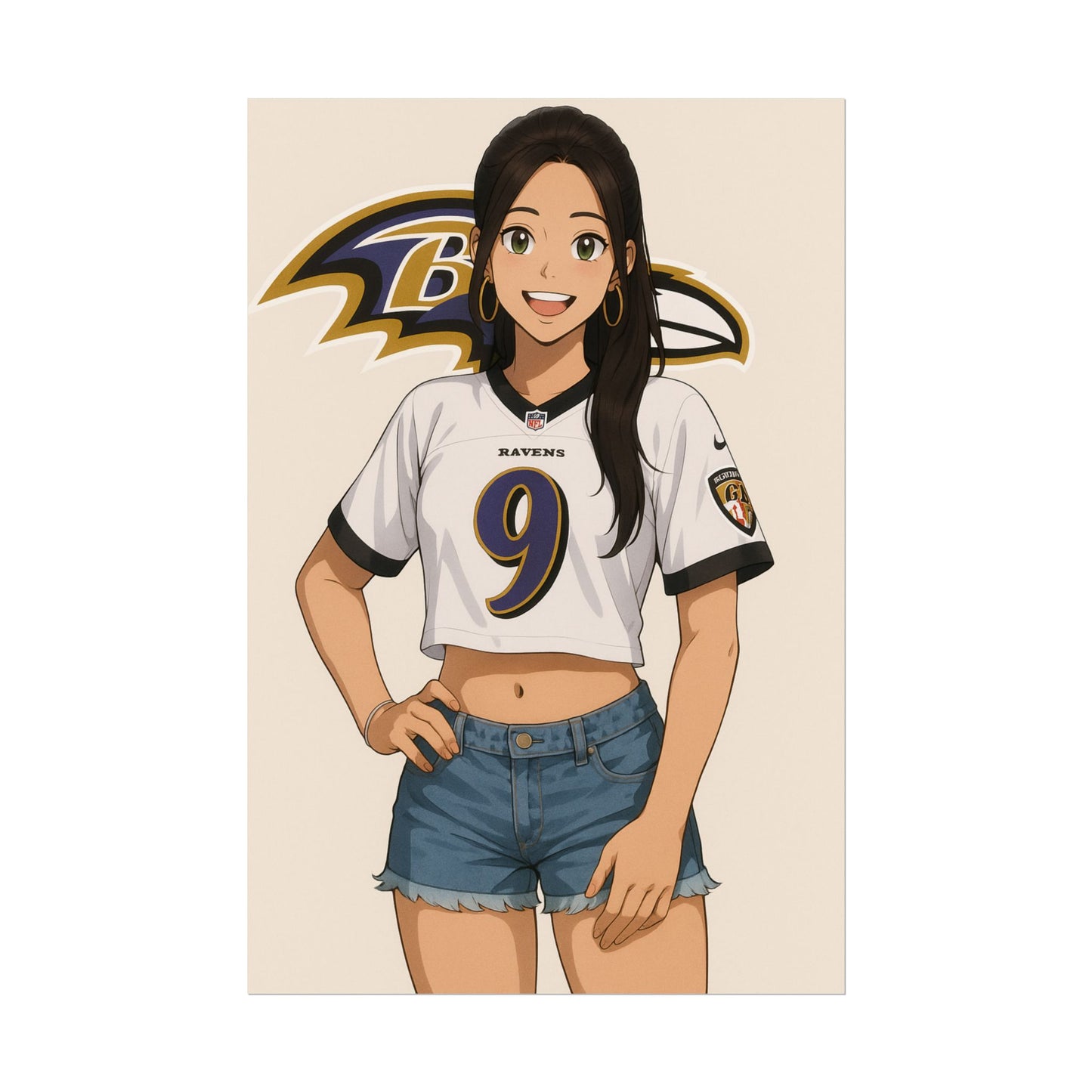 Loco Fits Anime Girls 'Ravens Girl 1' Poster