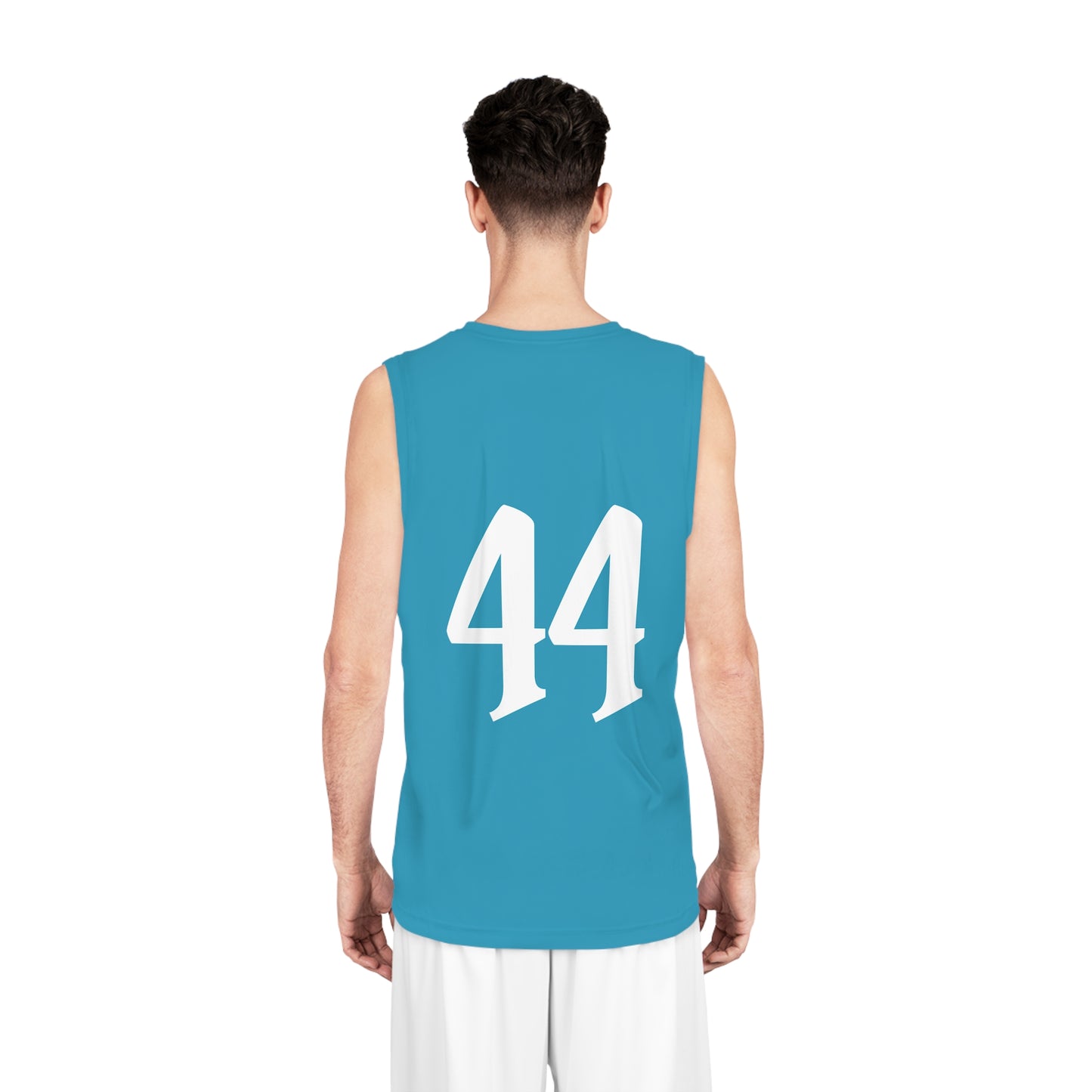 Teal & White "Wicked Way" #44 Alt. Basketball Jersey