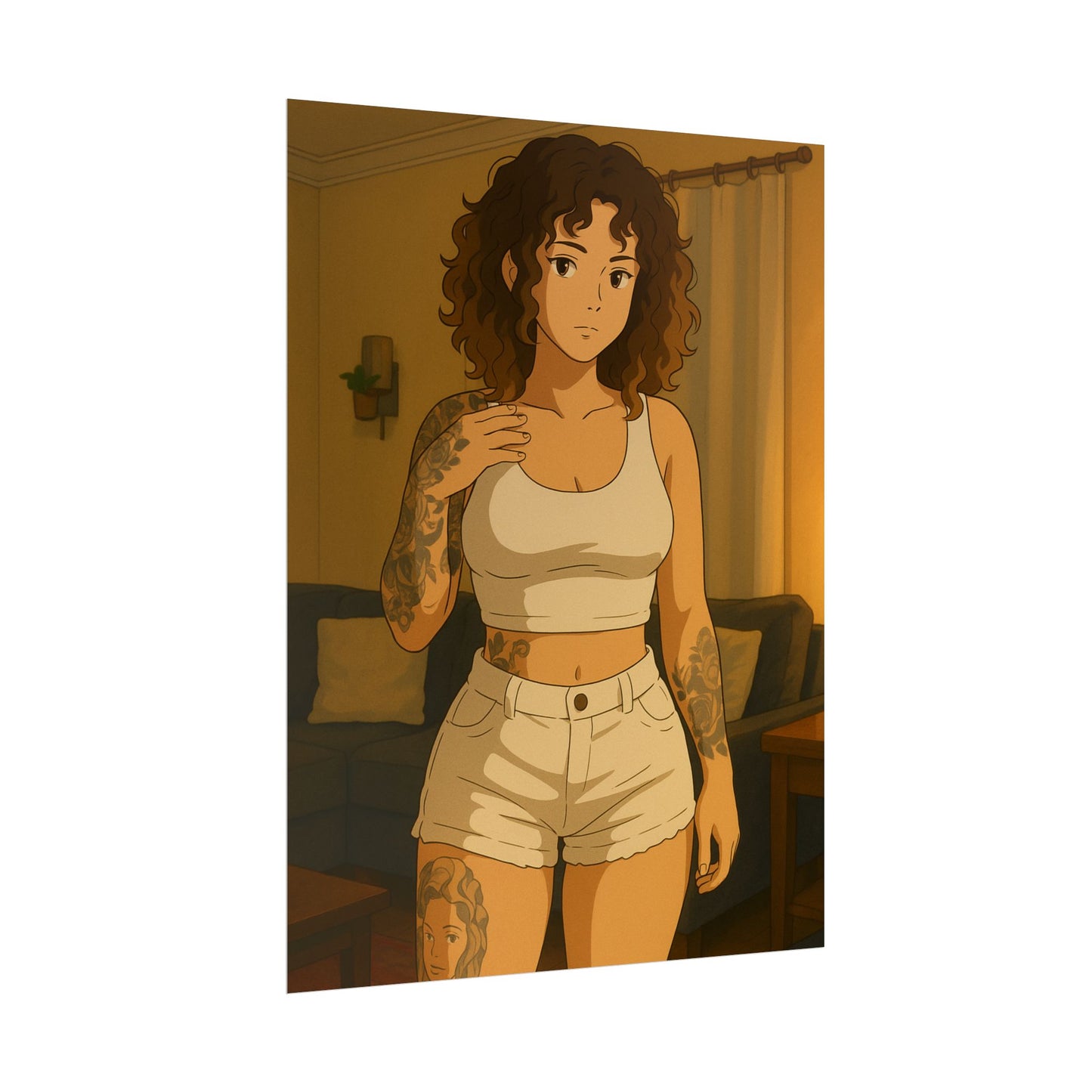 Loco Fits Anime Girls 'Simple Laidback Saturday' Poster