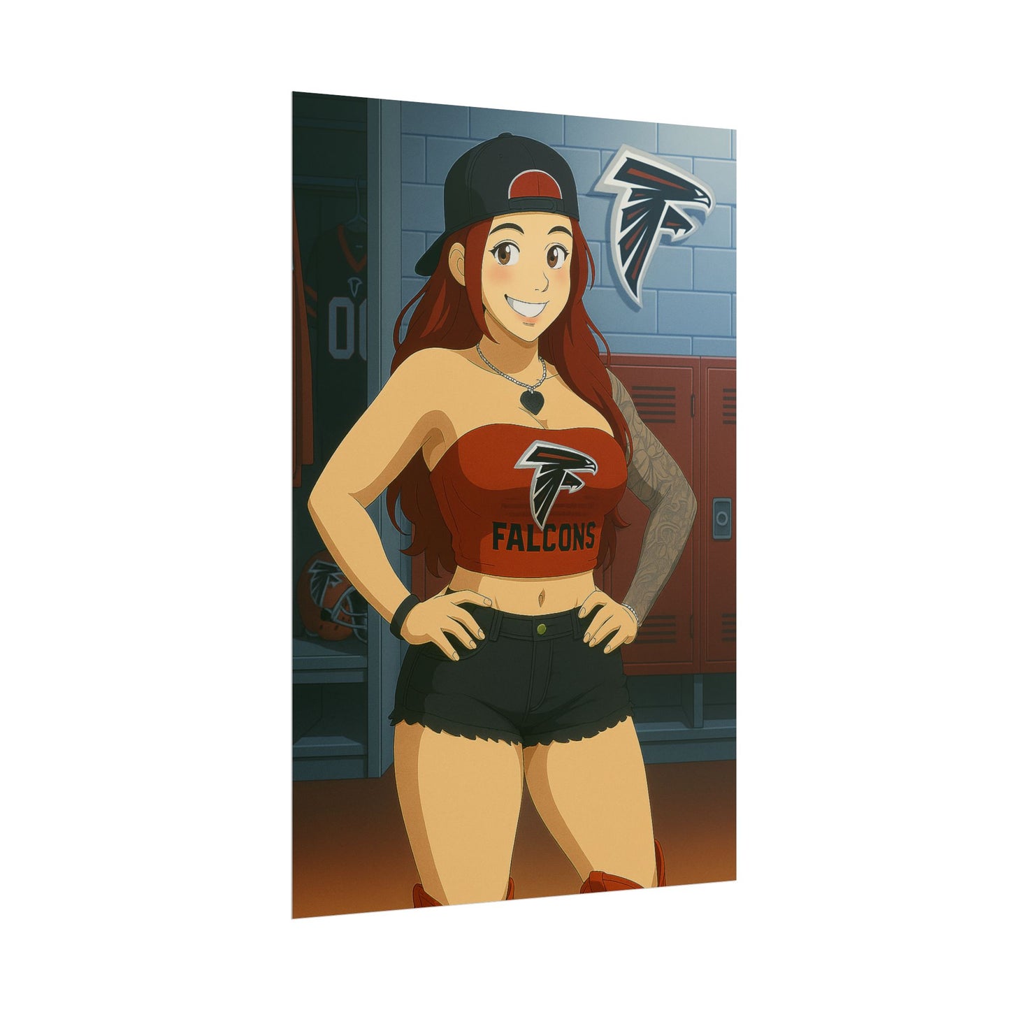 Loco Fits Anime Girls 'Falcons Girl Locker Room 2' Poster