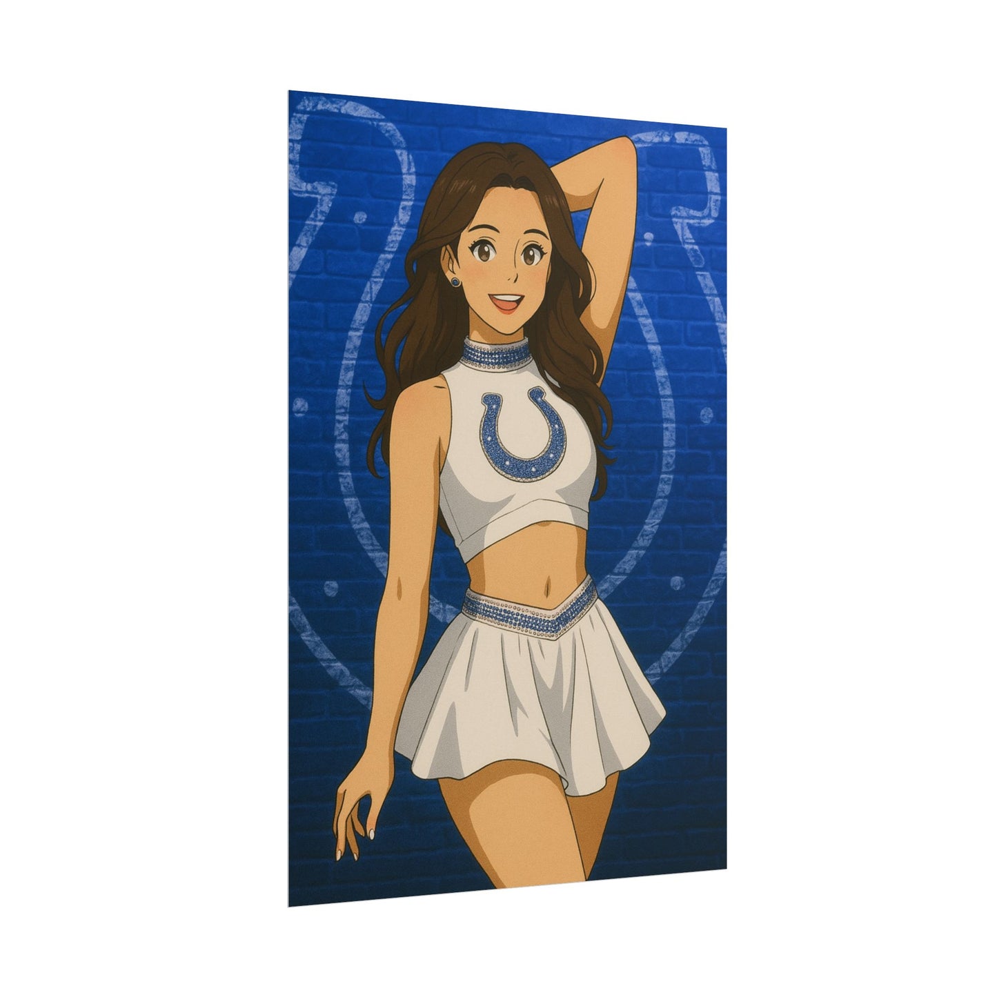 Loco Fits Anime Girls 'Colts Cheerleader 1' Poster