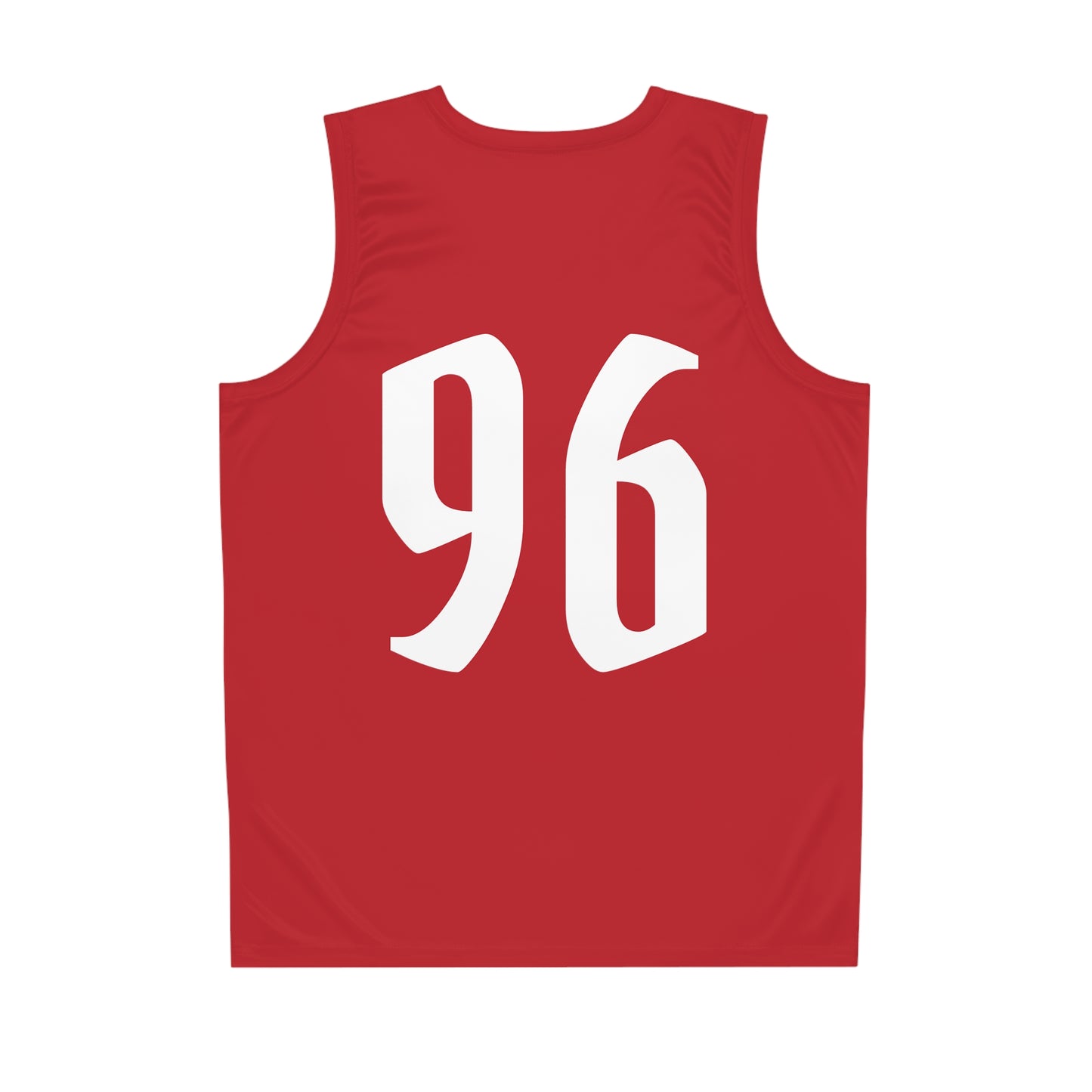 Red & White "Wicked Way" #96 Basketball Jersey