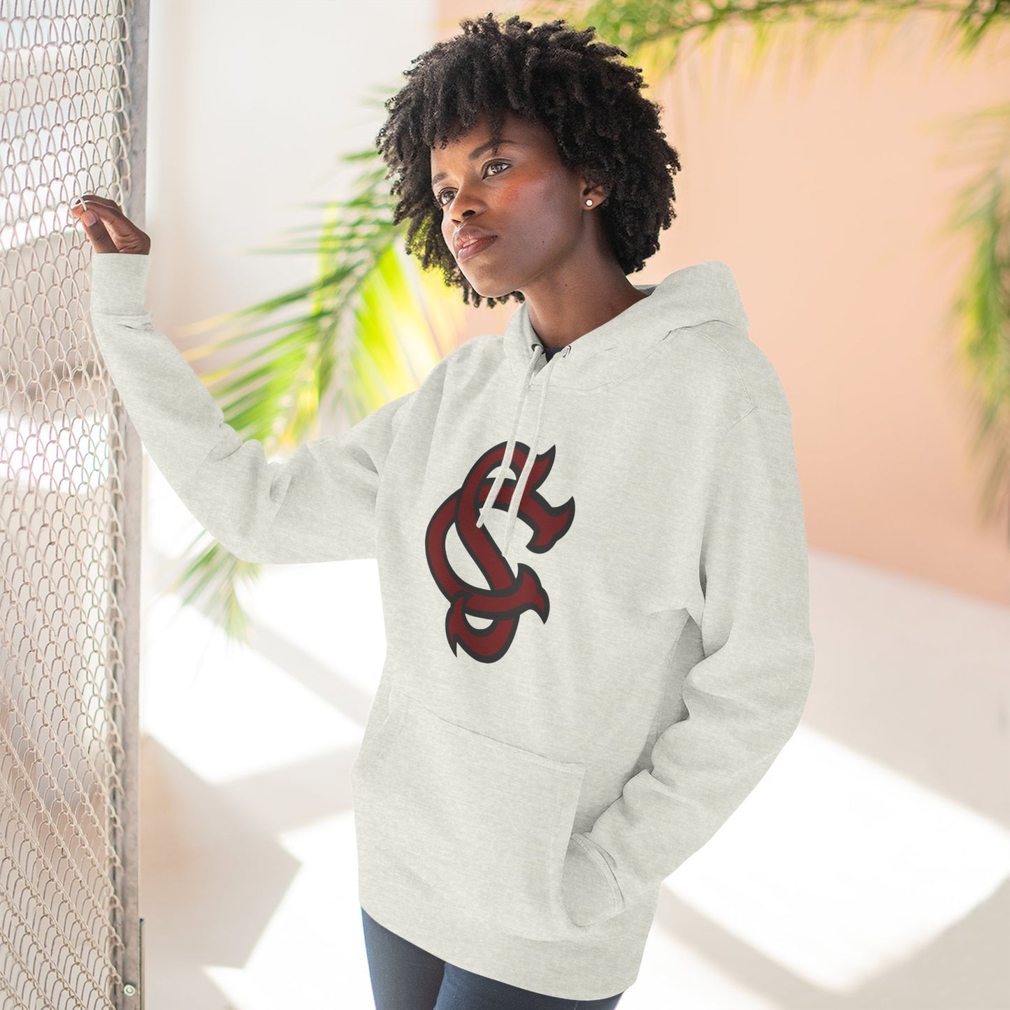 'South Carolina SC' Three-Panel Fleece Hoodie