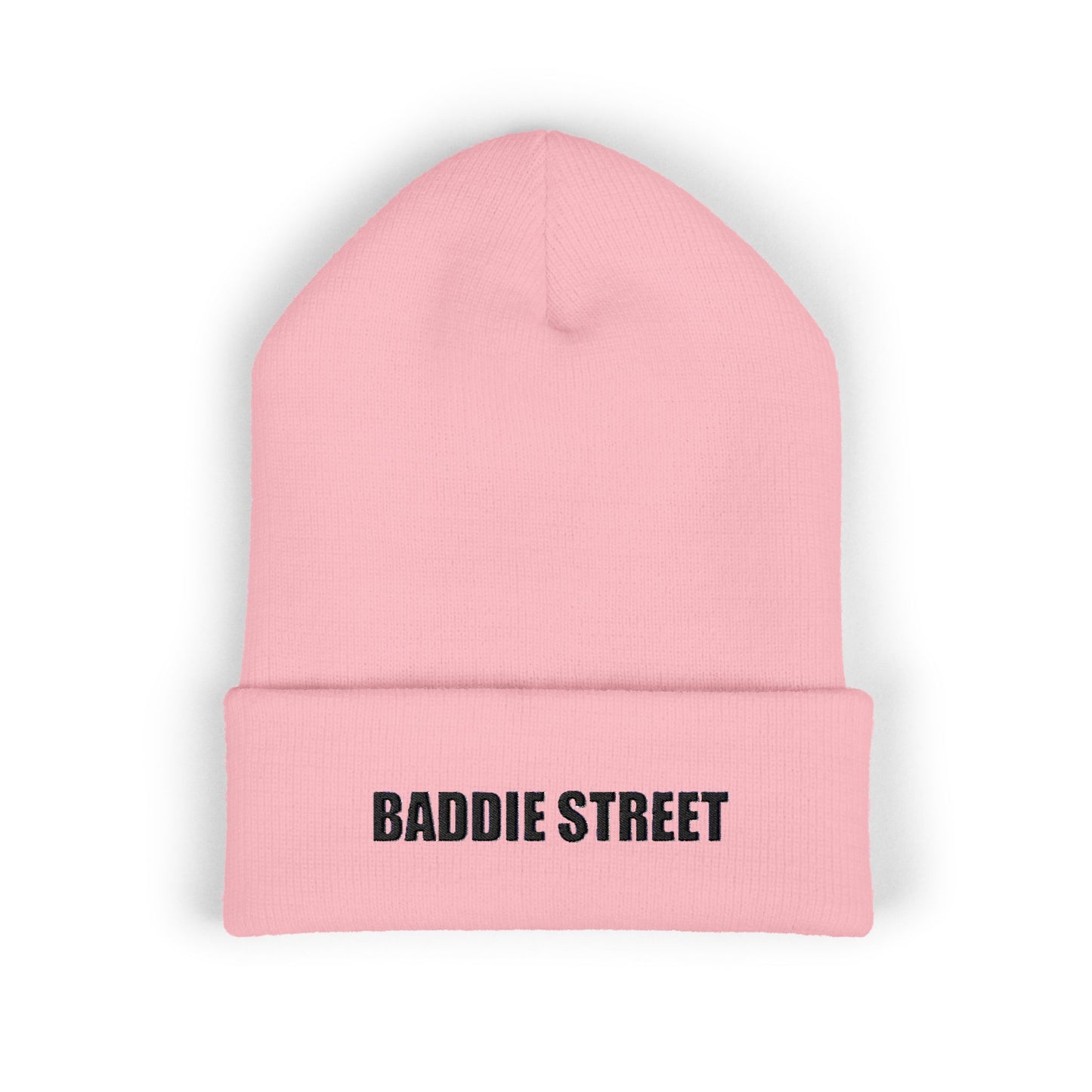 "Baddie Street" Basic Text Cuffed Beanie