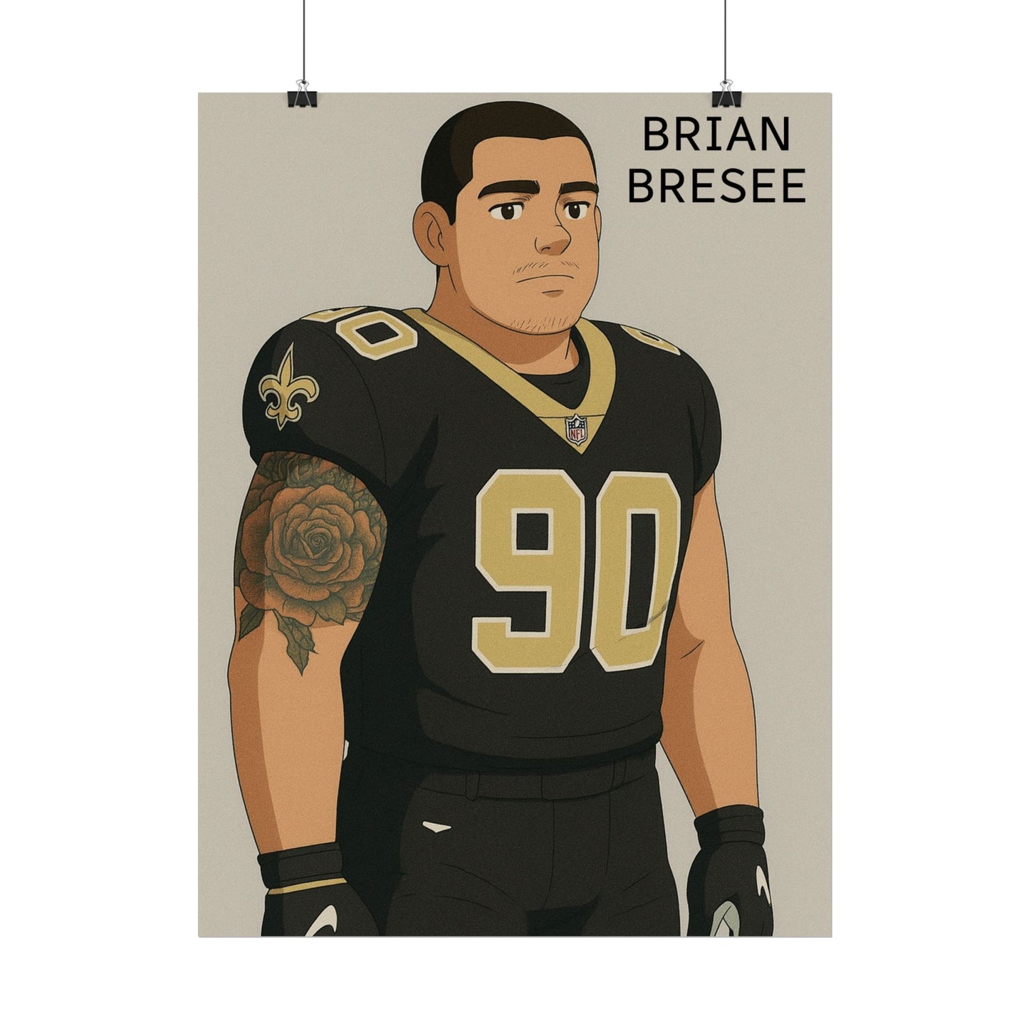 Loco Fits Anime Football 'Brian Bresee' Poster