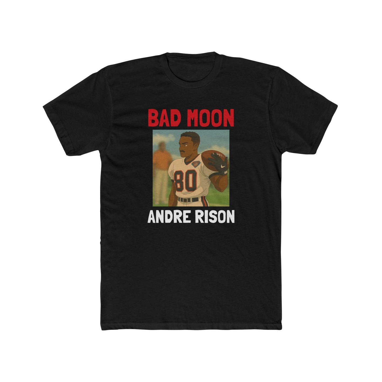 Anime Football 'Bad Moon Andre Rison' Cotton Crew Tee