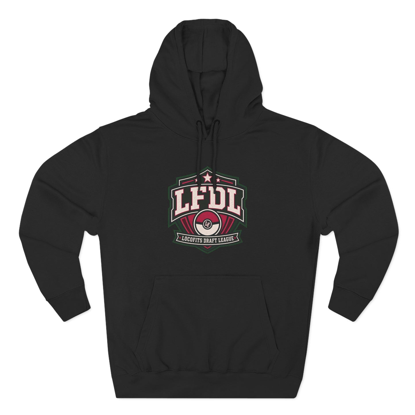 LocoFits Draft League Rhode Island Three-Panel Fleece Hoodie