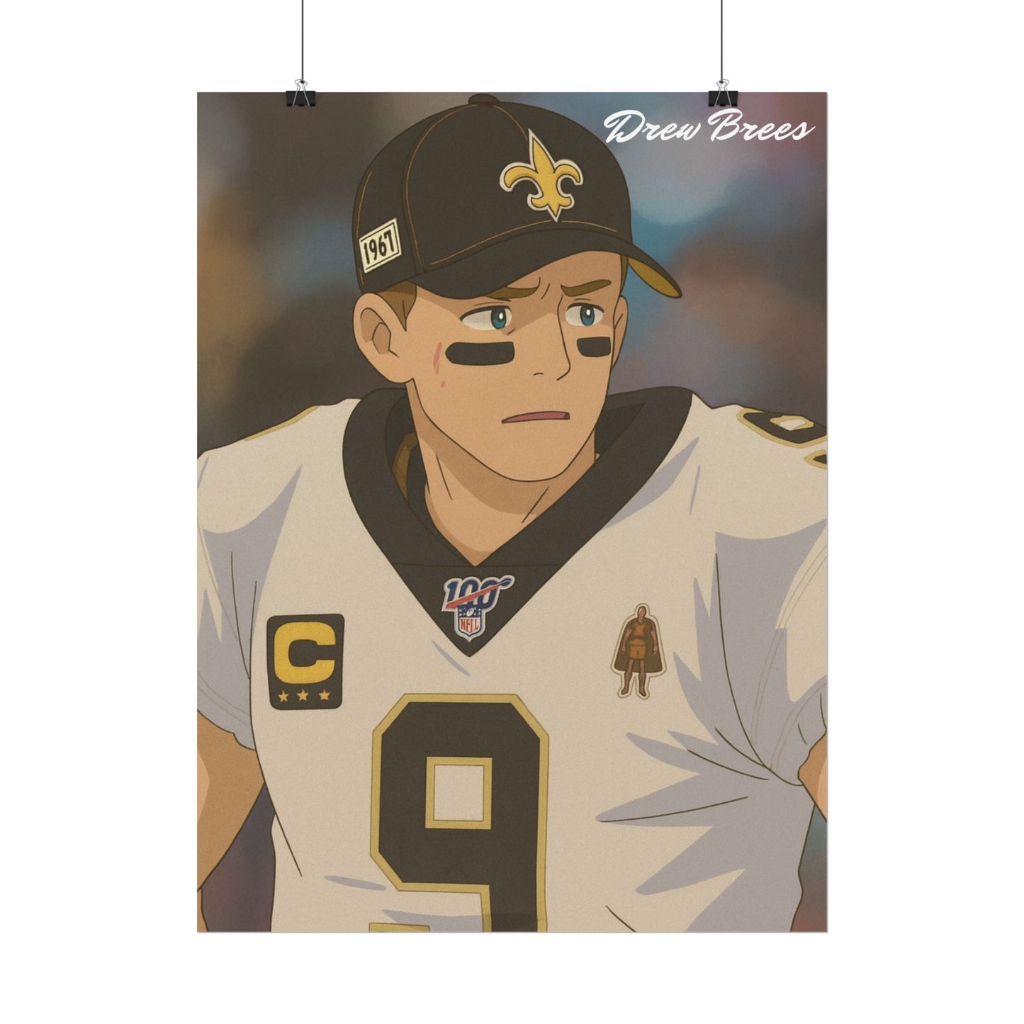 Loco Fits Anime Football 'Drew Brees' Poster