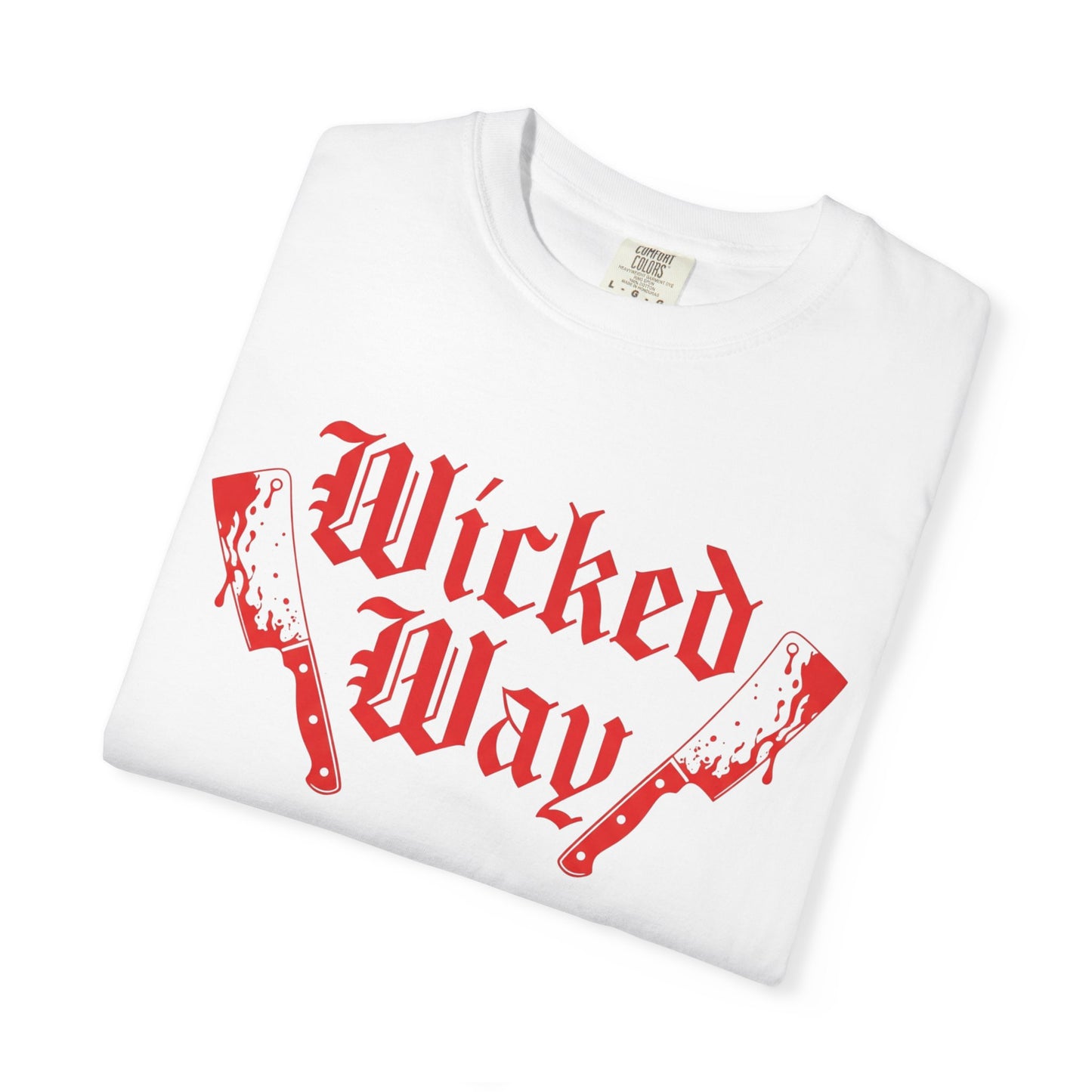 "Wicked Way" Double Butcher Knives Graphic T-Shirt