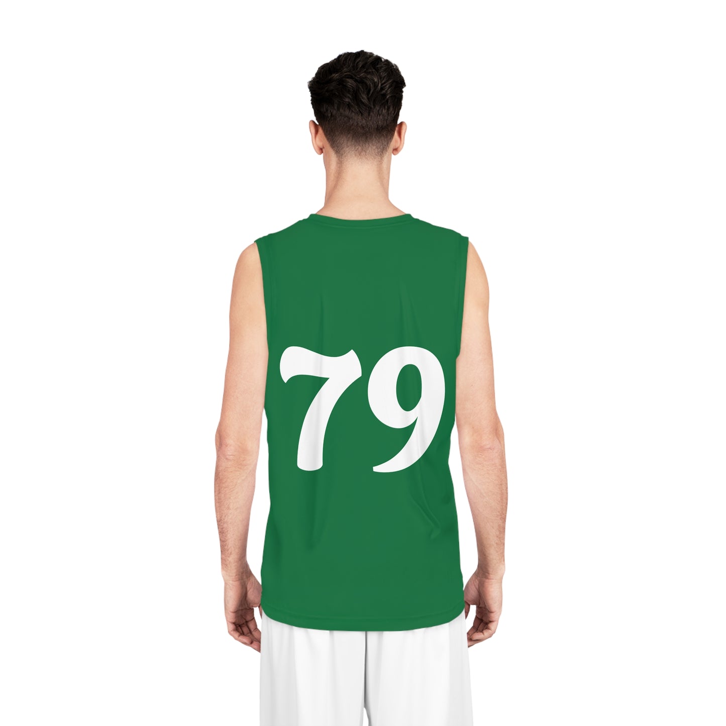 Green, White & Blue "Hustler Ave" #79 Alt. Basketball Jersey