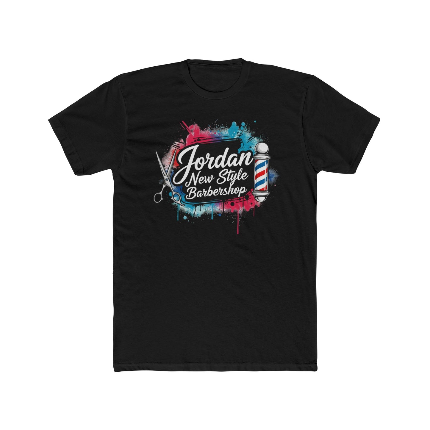 Jordan New Style Barbershop Alternative Logo V2 Cotton Crew Tee