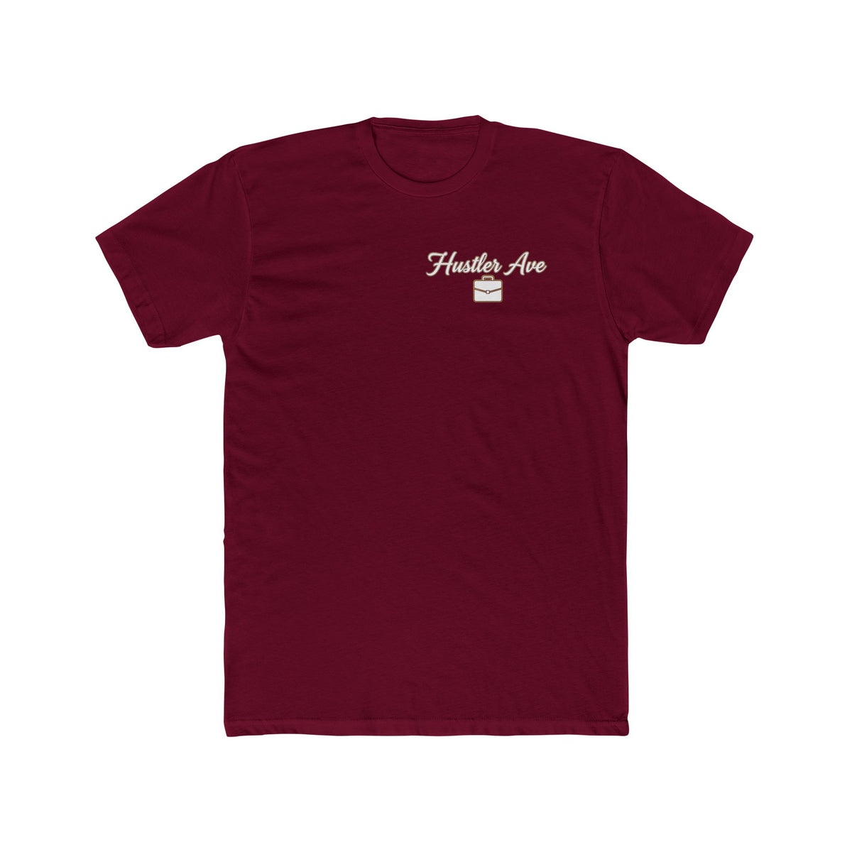 "Hustler Ave" All Business Briefcase Pocket Logo T-Shirt