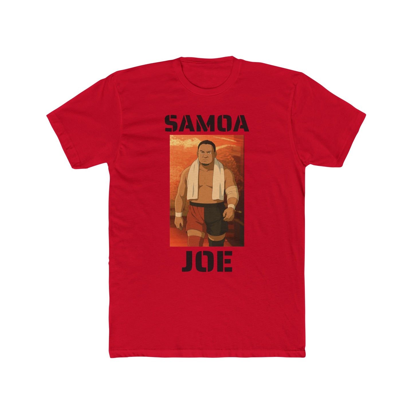 Loco Fits Anime Wrestling 'Samoa Joe' Cotton Crew Tee