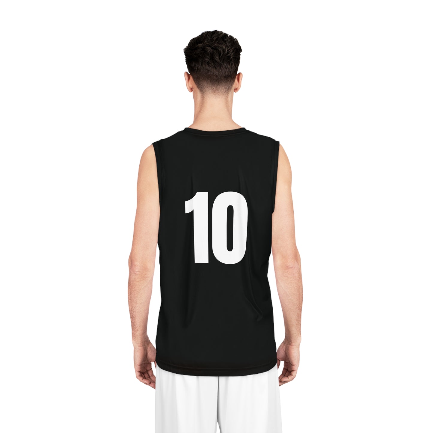 Black "Hustler Ave" #10 Diamond Status Alt. Basketball Jersey