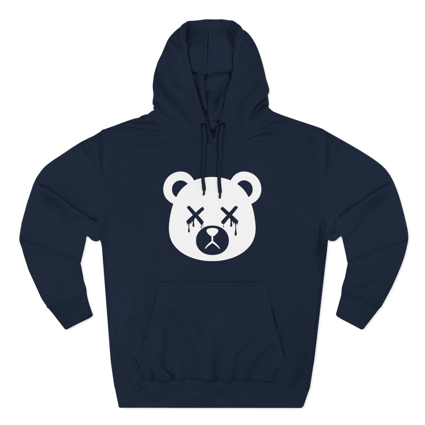 "Wicked Way" Dead Bear Head Solo White Logo Hoodie