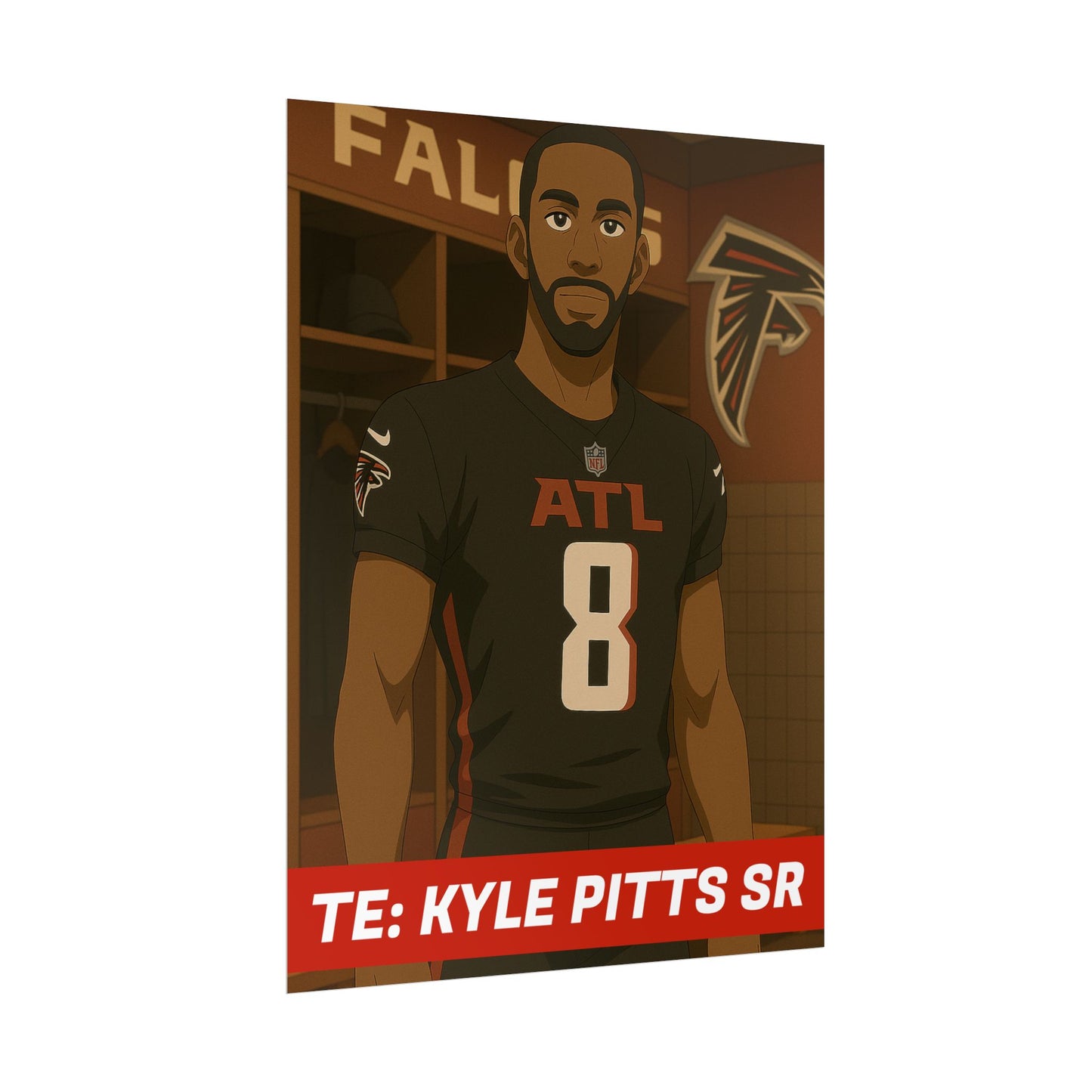 Loco Fits Anime Football 'TE: Kyle Pitts Sr' Poster