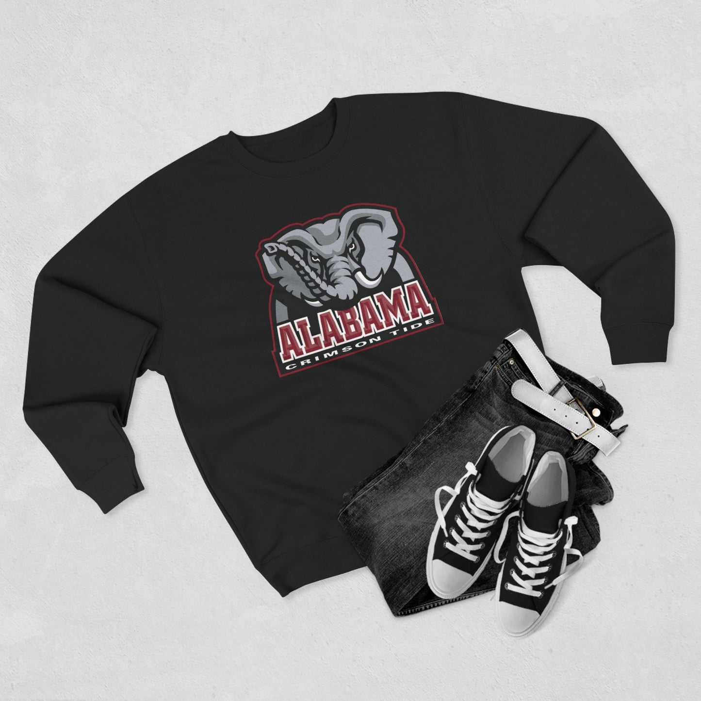 'Alabama Crimson Tide Big Al' Cotton Crewneck Sweatshirt