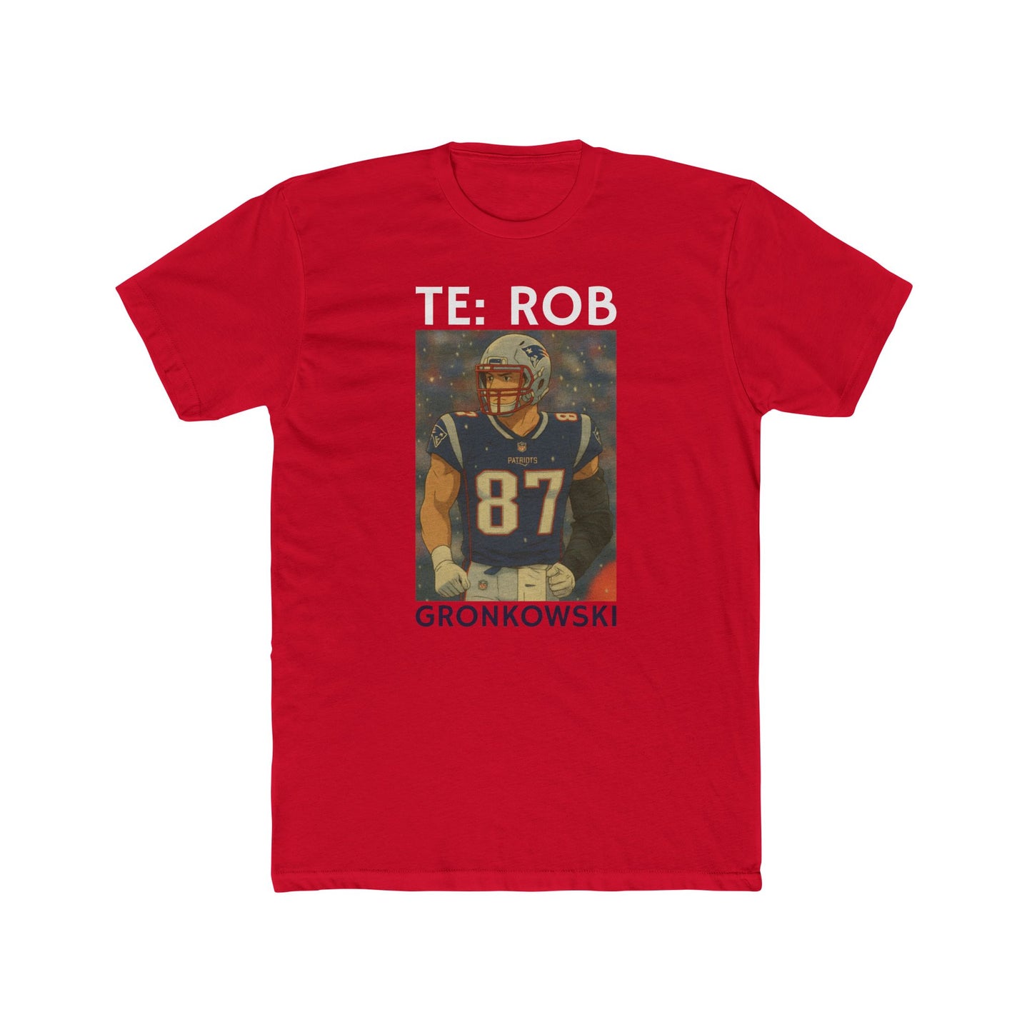 Anime Football 'TE: Rob Gronkowski' Cotton Crew Tee