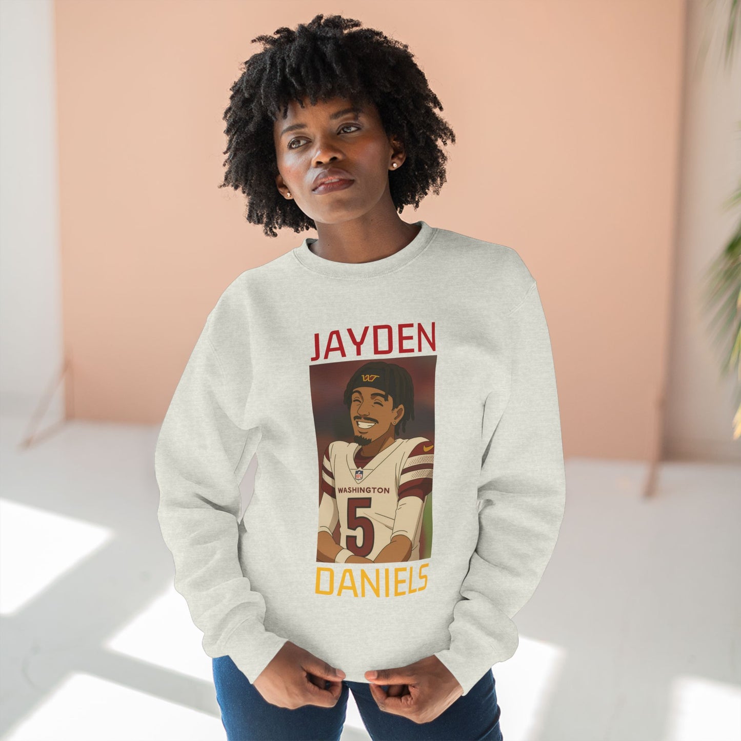 Anime Football 'Jayden Daniels' Crewneck Sweatshirt