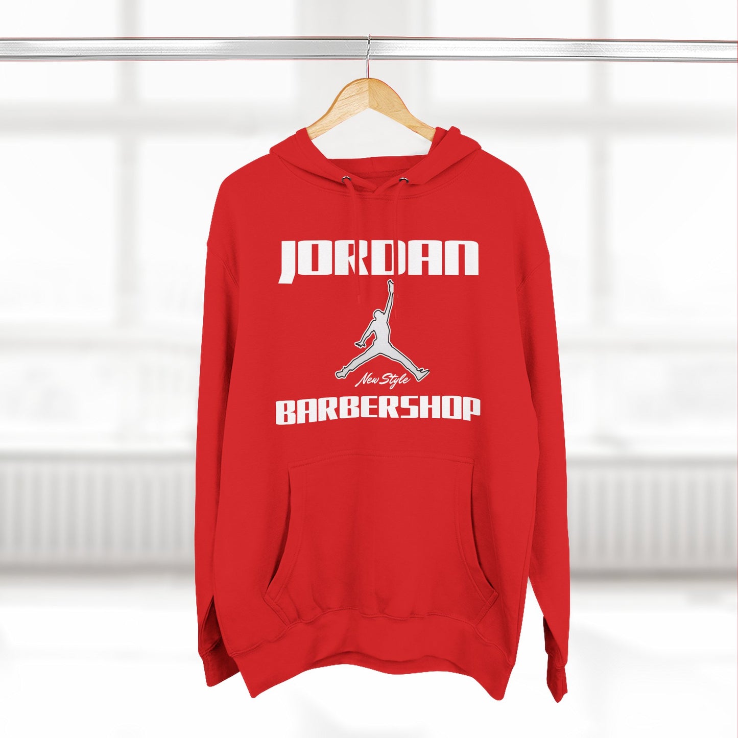Jordan New Style Barbershop Fleece Hoodie (New White Font)