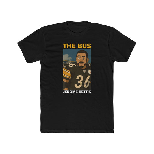 Anime Football 'The Bus Jerome Bettis' Cotton Crew Tee