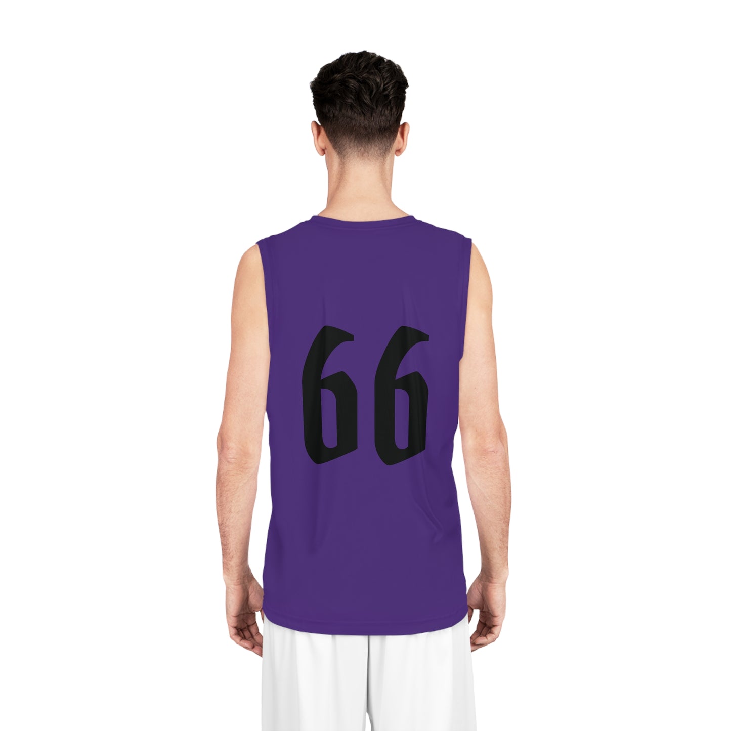 Purple & Black "Wicked Way" #66 Alt. Basketball Jersey