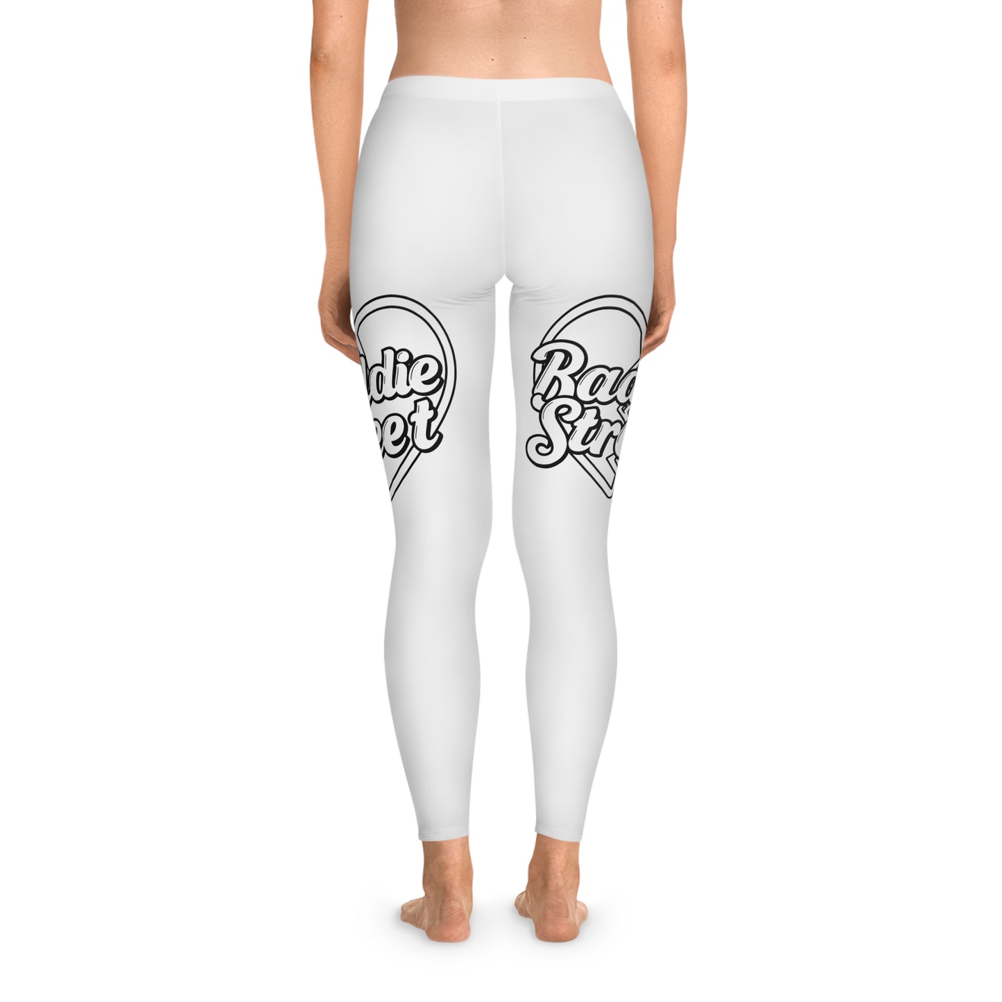 "Baddie Street" Broken Heart Big Logo Stretchy Leggings Active Fitness Wear