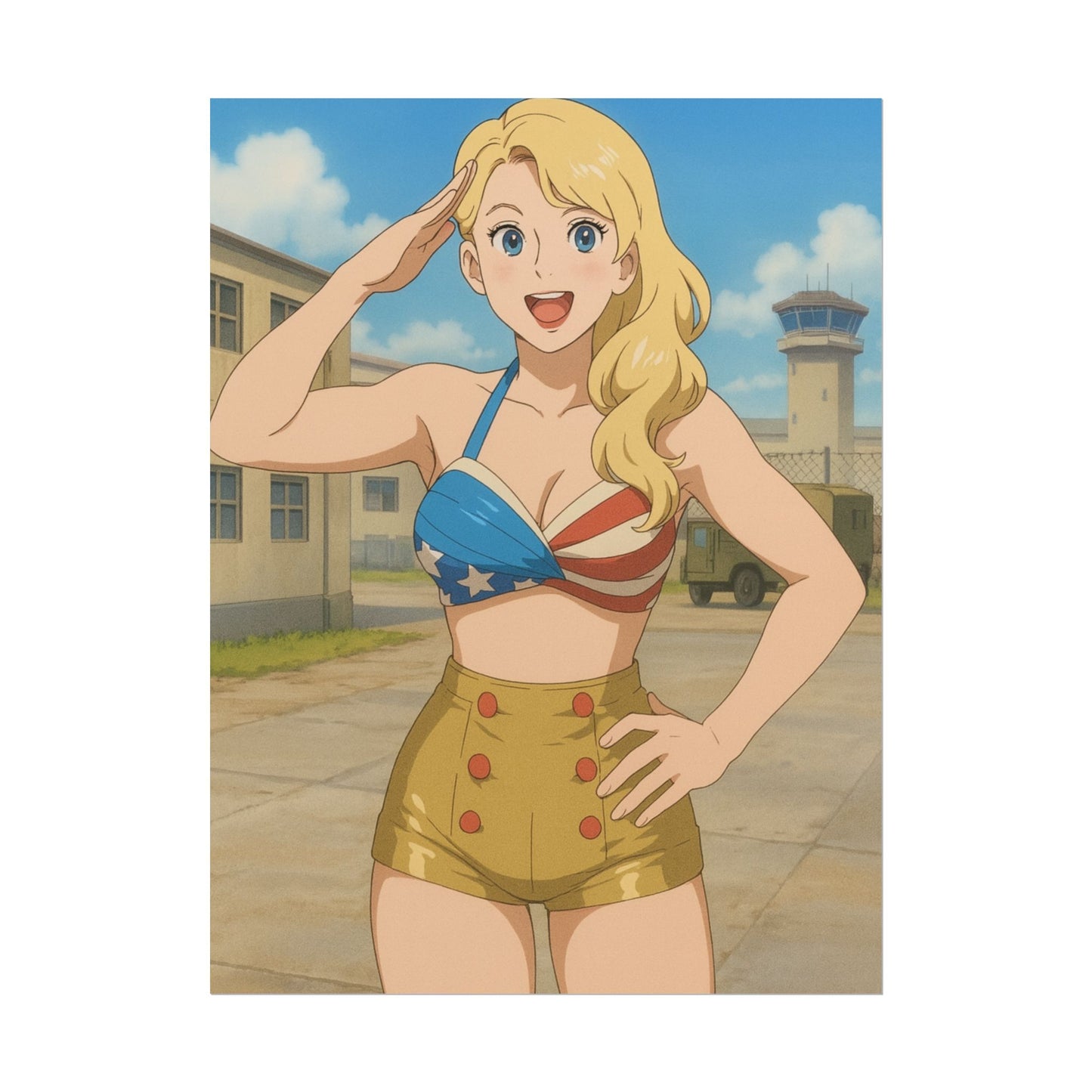 Loco Fits Anime Wrestling 'Salute Lacey Evans' Poster