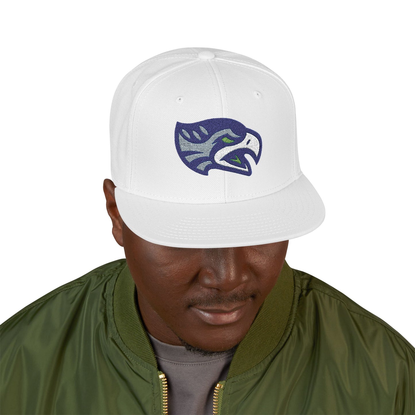 Loco Fits "NFL Seattle Seahawks Tribal Concept Logo" Snapback (Embroidery)
