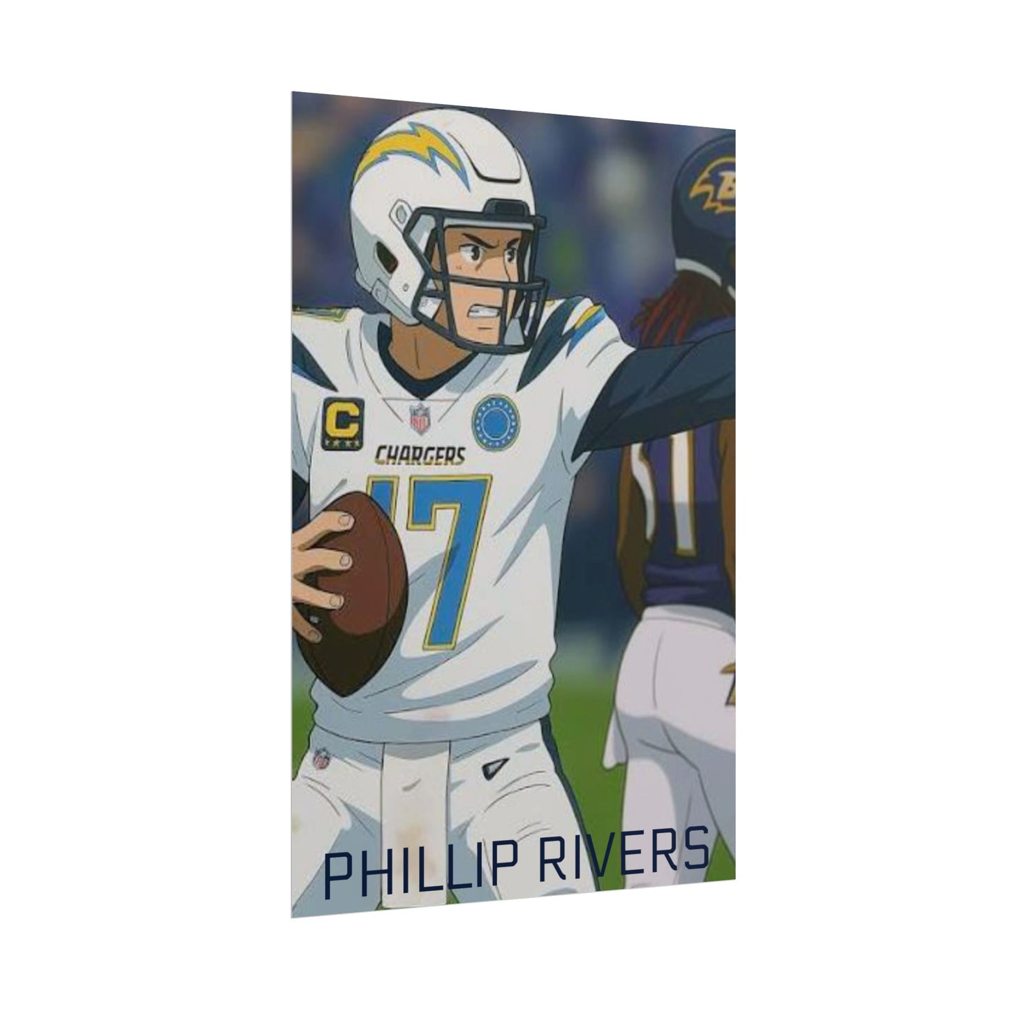 Loco Fits Anime Football 'Phillip Rivers' Poster