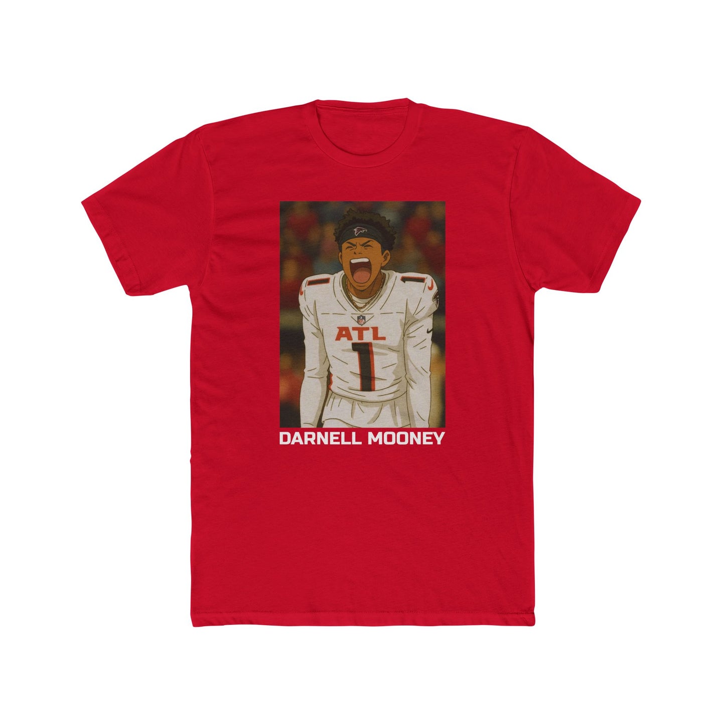 Anime Football 'Darnell Mooney' Cotton Crew Tee