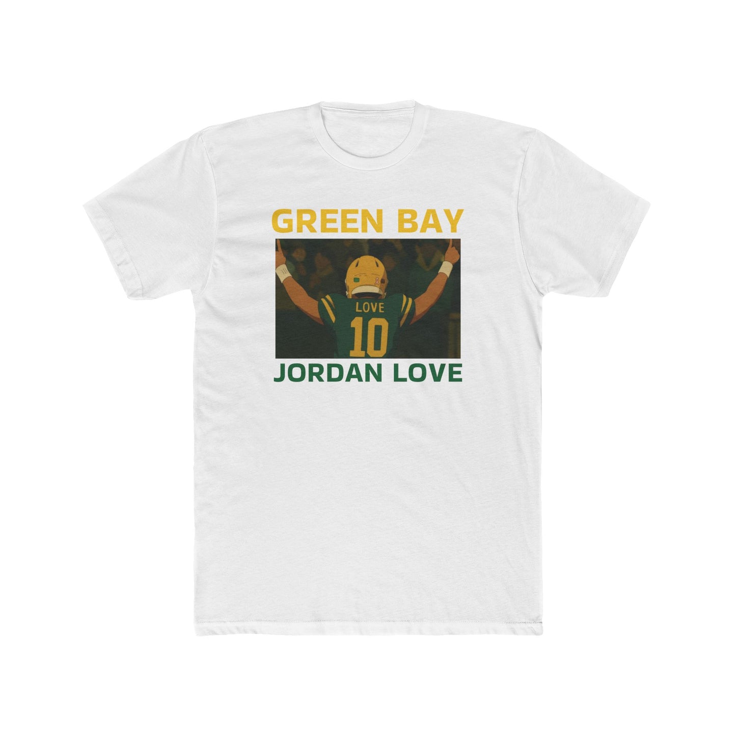 Anime Football 'Green Bay Jordan Love' Cotton Crew Tee