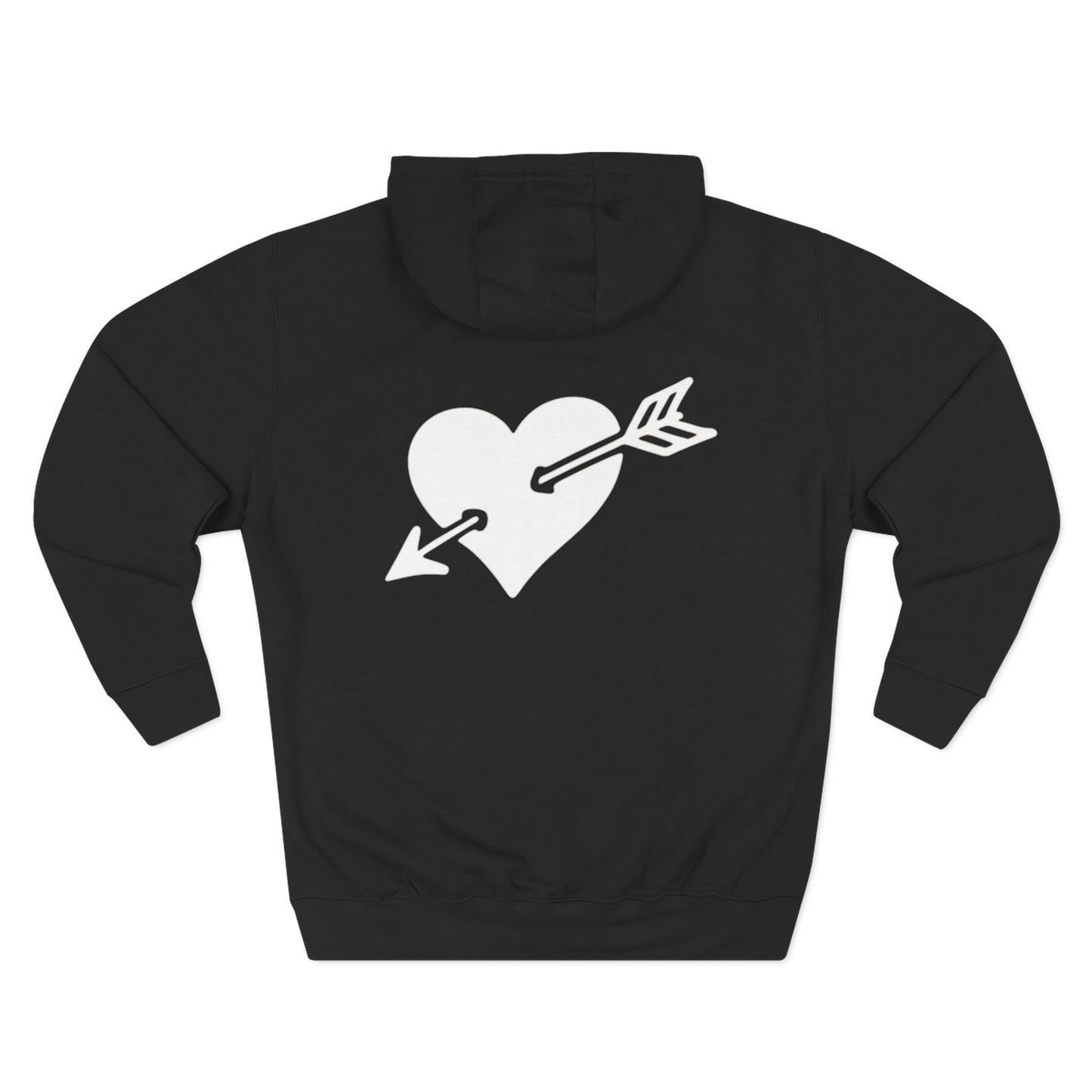 "Baddie Street" Arrow Heart V4 Front V3 Back Logo Fleece Hoodie