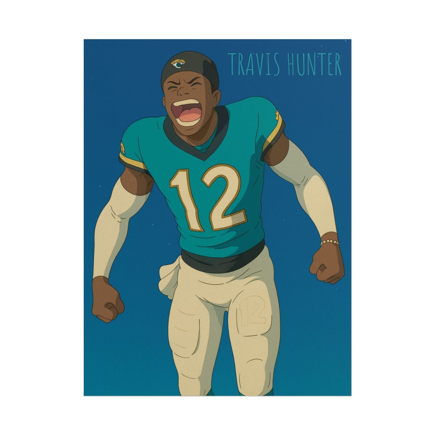 Loco Fits Anime Football 'Travis Hunter' Poster